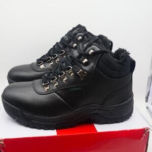 NEW Propet Men's 9 wide Cliff Walker North Boots Black Leather Waterproof